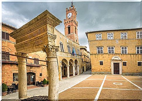 Piazza Pío II in Pienza