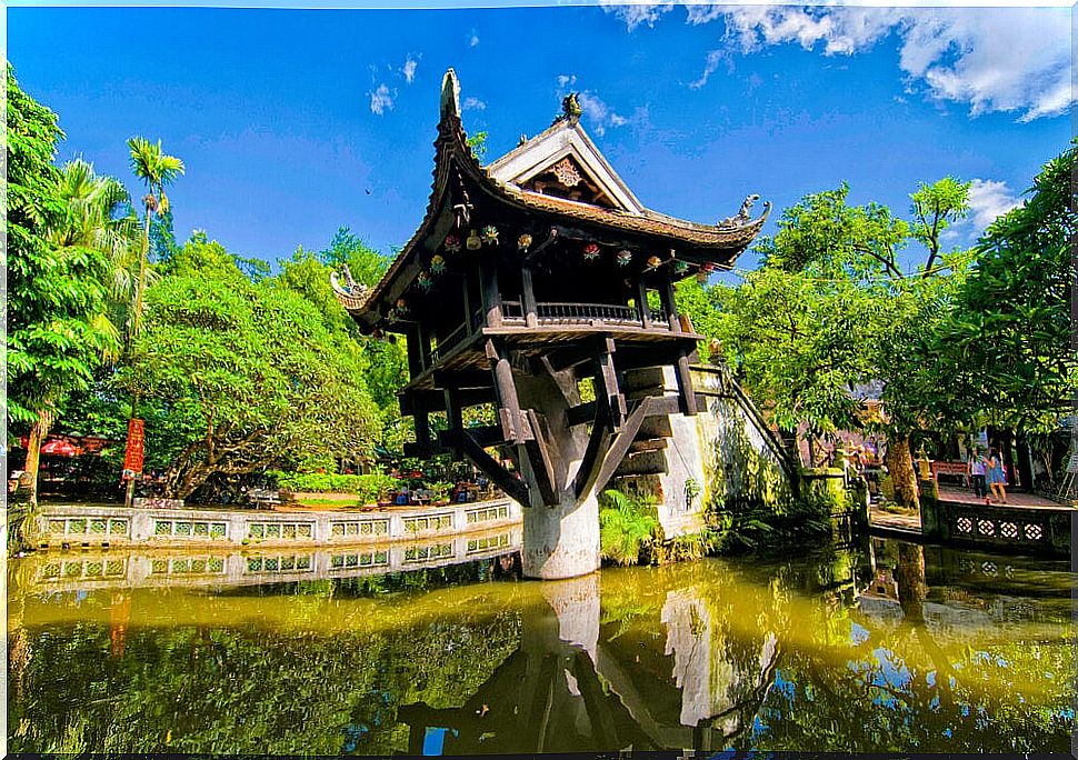 One Pillar Pagoda in Hanoi