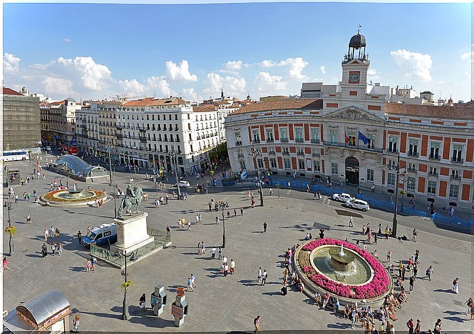 Puerta del Sol in Madrid