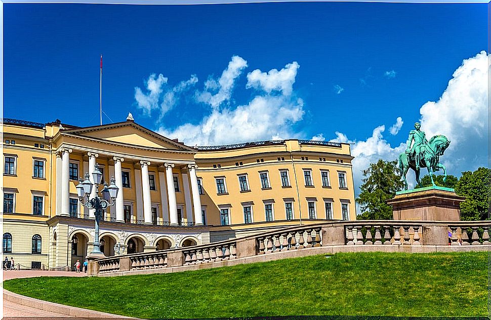 Royal Palace in Oslo, the capital of Norway