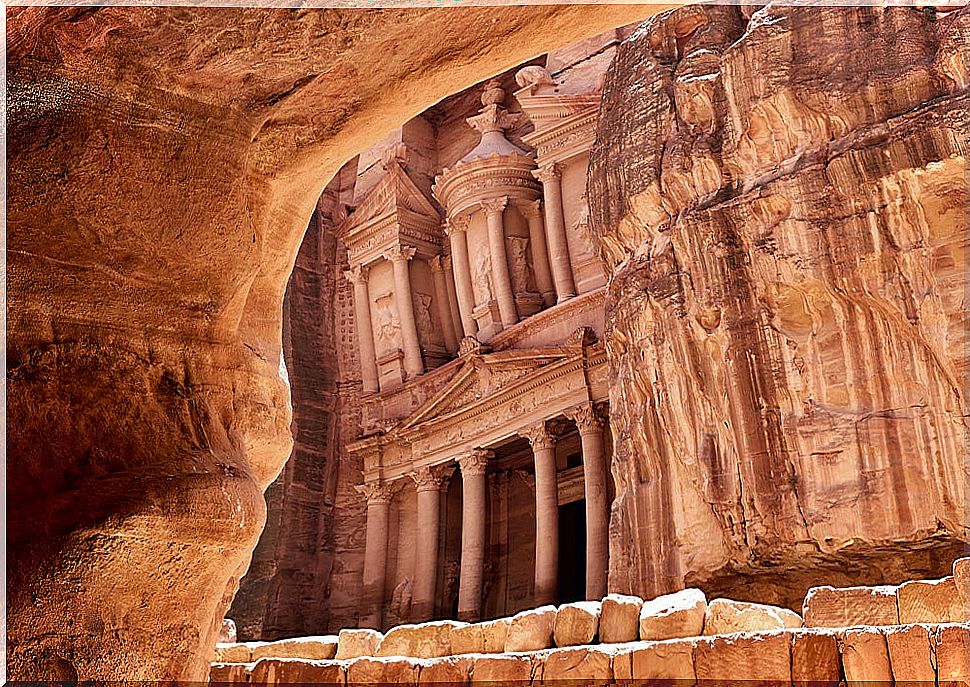 Petra city in Jordan