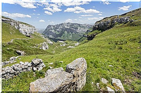 Landscape of Collados del Asón in Cantabria