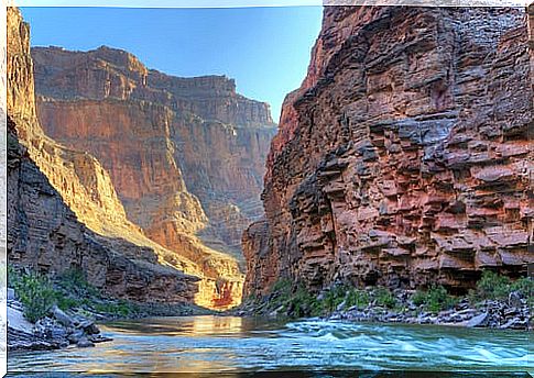 Gorge in the Grand Canyon of the Colorado