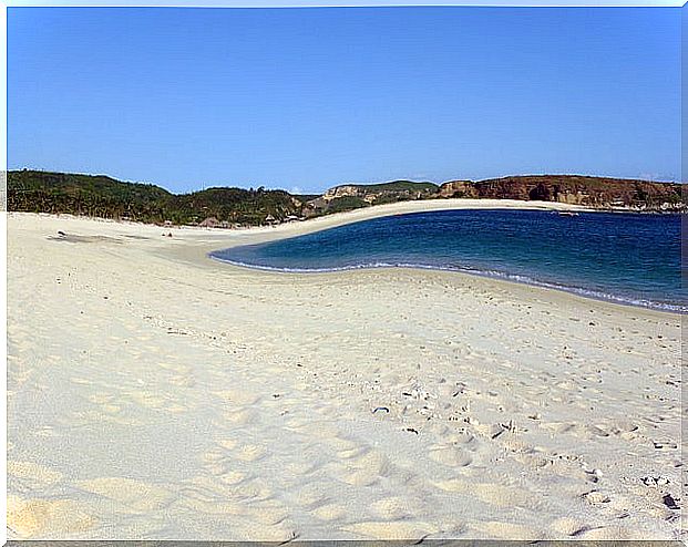 Kuta Beach in Lombok, Indonesia