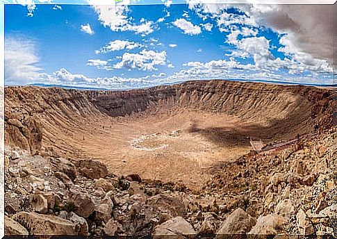 Barringer Crater in Arizona