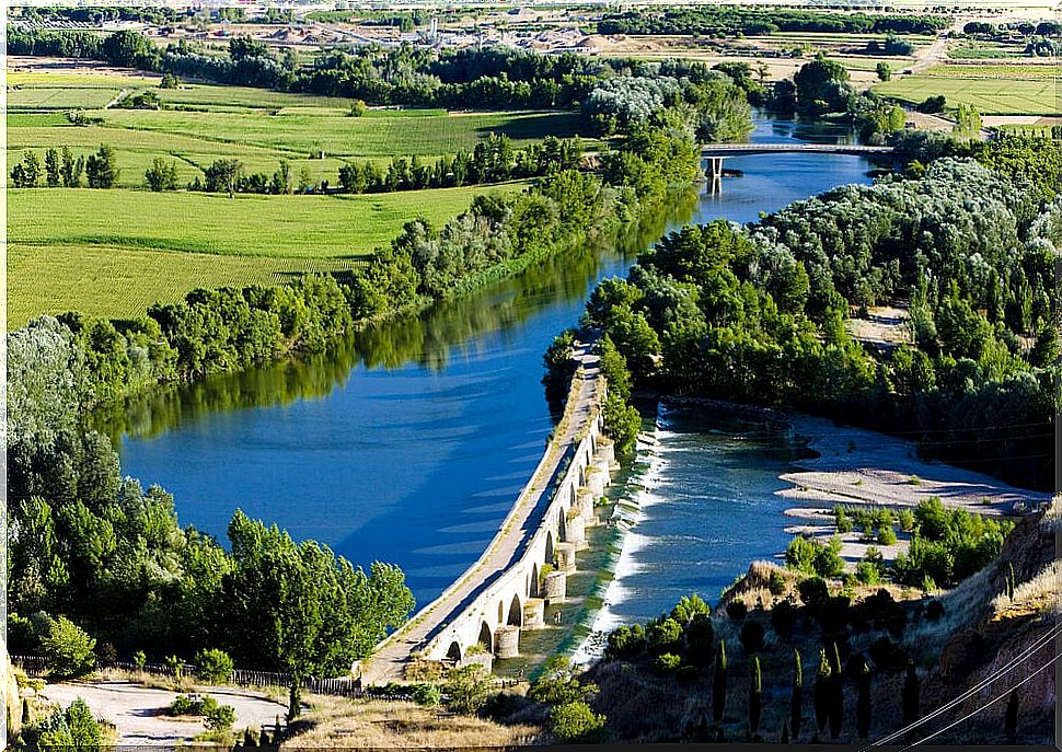 View of the roman bridge