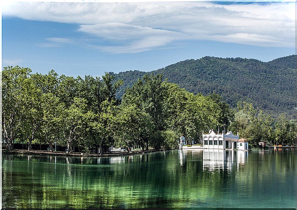 Lake of Banyoles in Catalonia