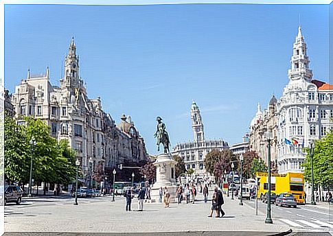 Baixa neighborhood in Porto