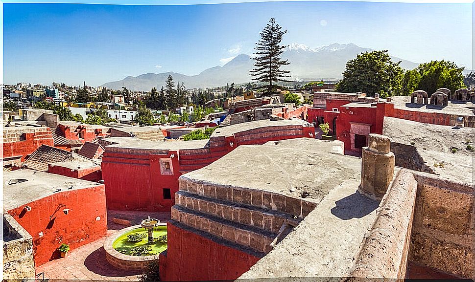 View of the monastery of Santa Catalina