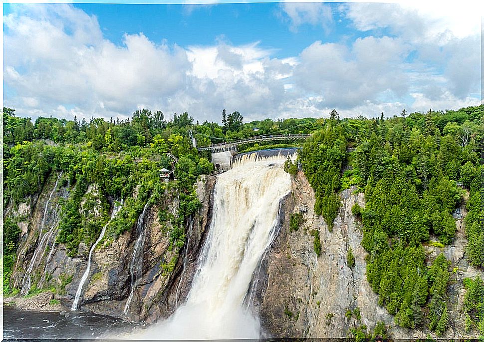 Montmorency Falls in Canada