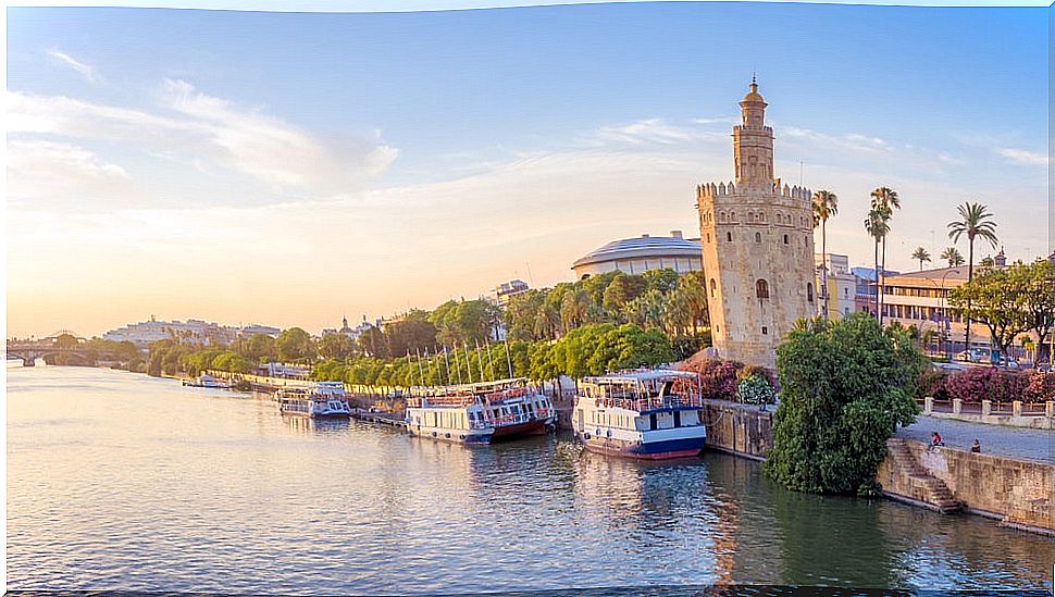 Guadalquivir river in Seville