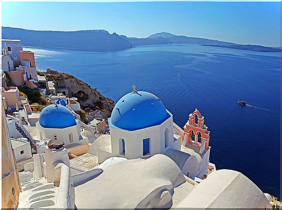 Santorini, one of the Greek islands