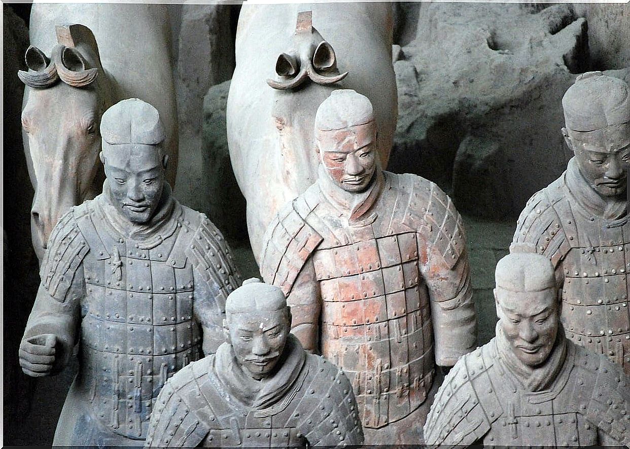 Detail of the Terracotta Warriors