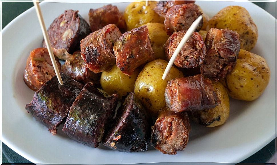 Picada, a dish of Boyacá gastronomy