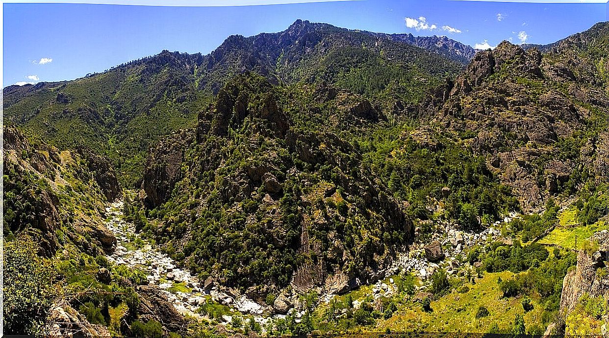 Mountains of the island of Corsica