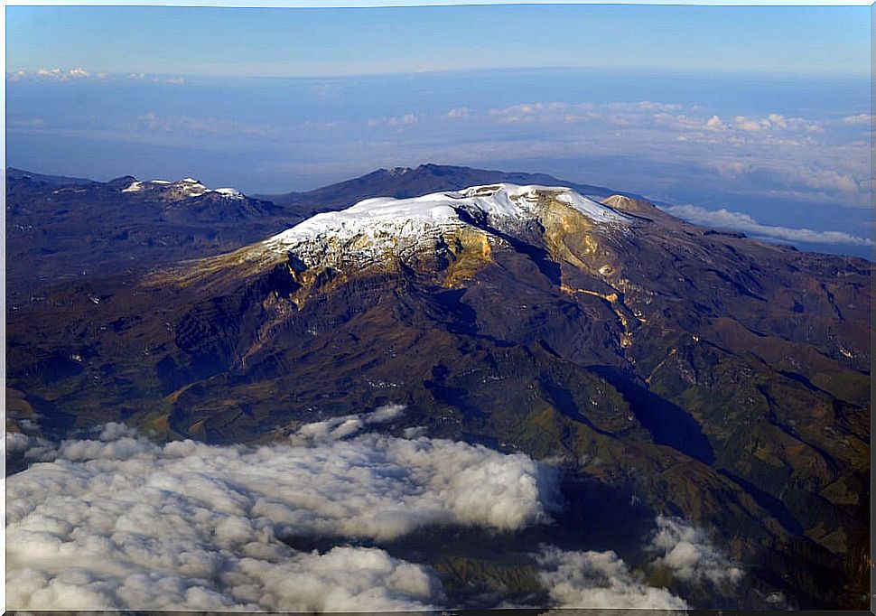 View of the Nevado del Ruiz