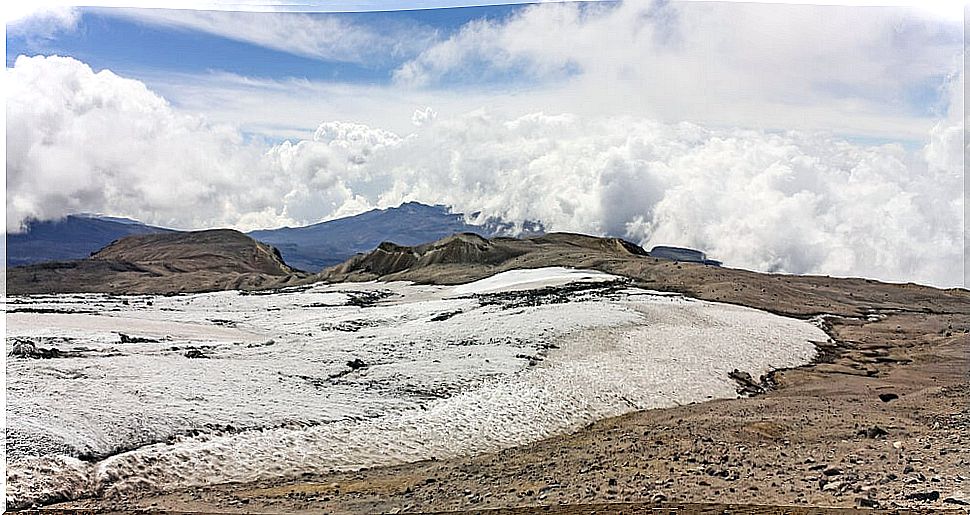 Glacier in the Nevado del Ruiz