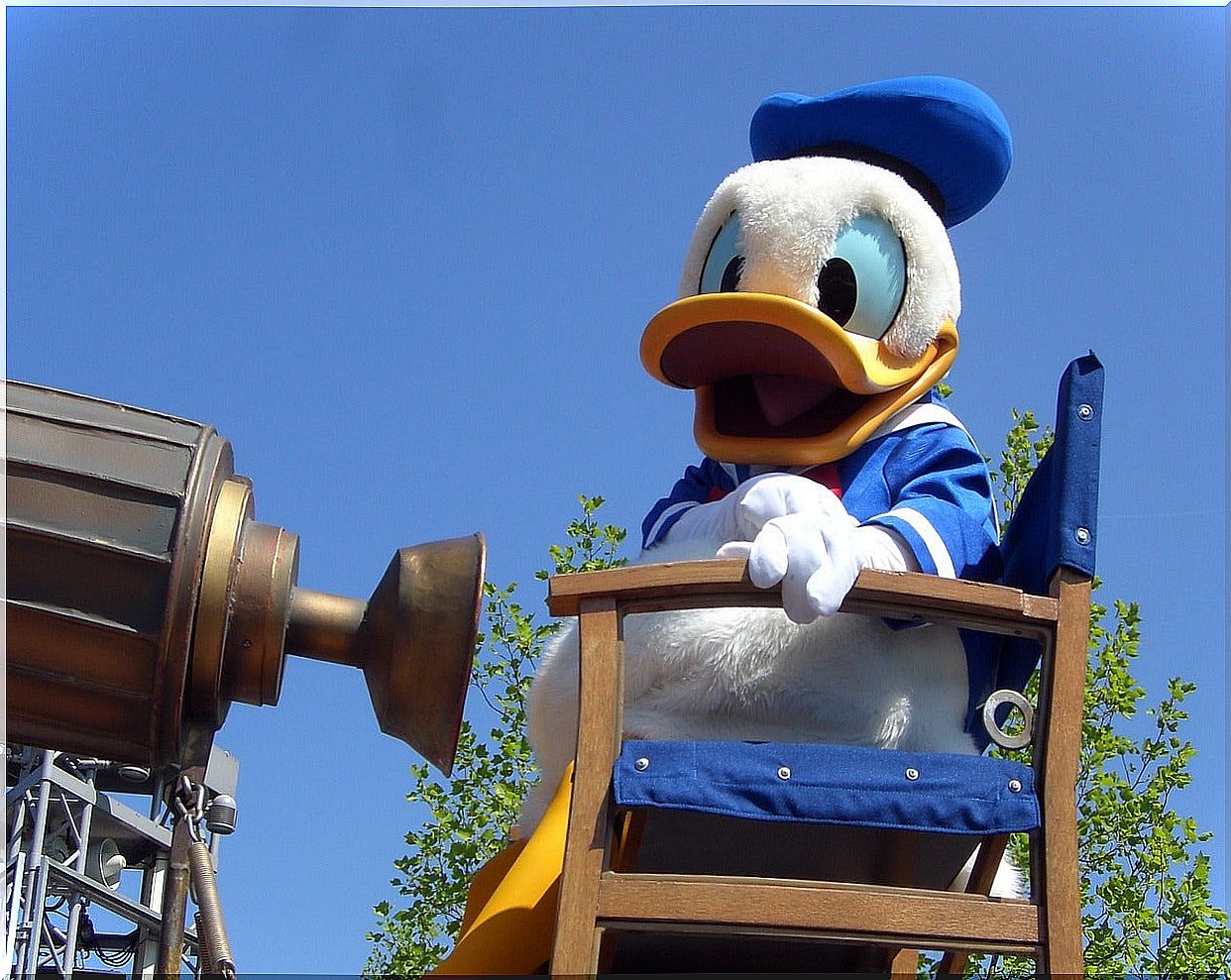 Donald Duck at Disneyland