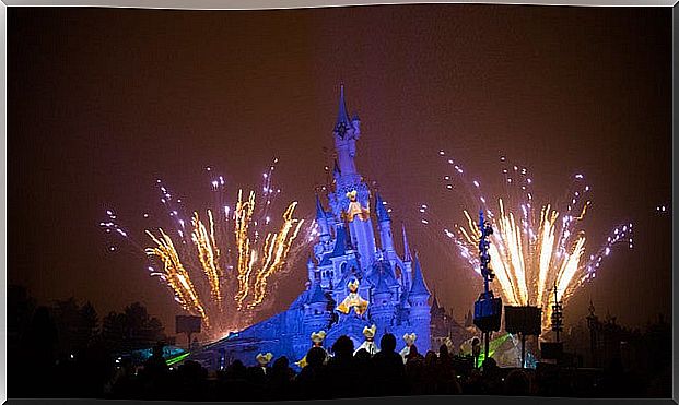 Fireworks at Disney Paris