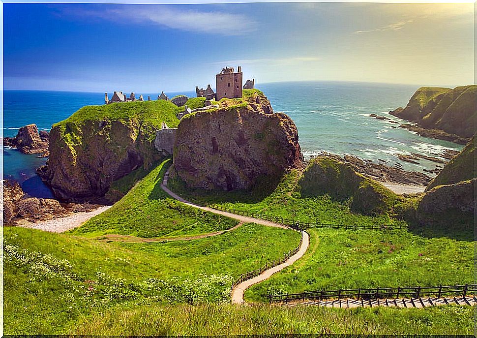 Dunnottar Castle in Stonehaven, Scotland