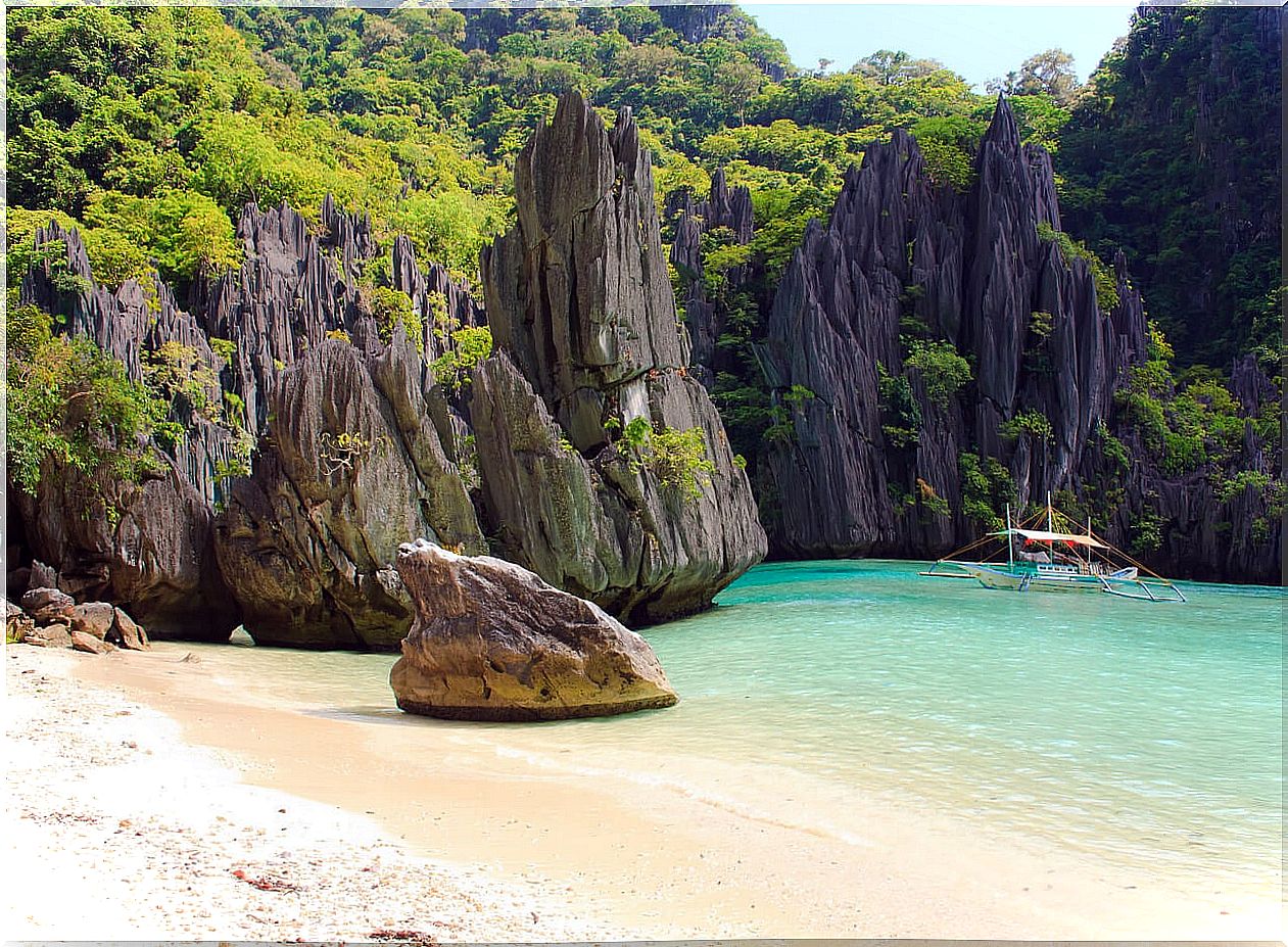 Beautiful landscape in El Nido, Philippines.