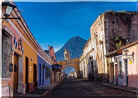 View of Antigua in Guatelama