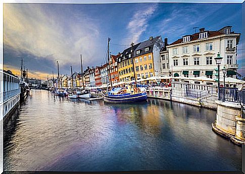 View of Copenhagen in Denmark