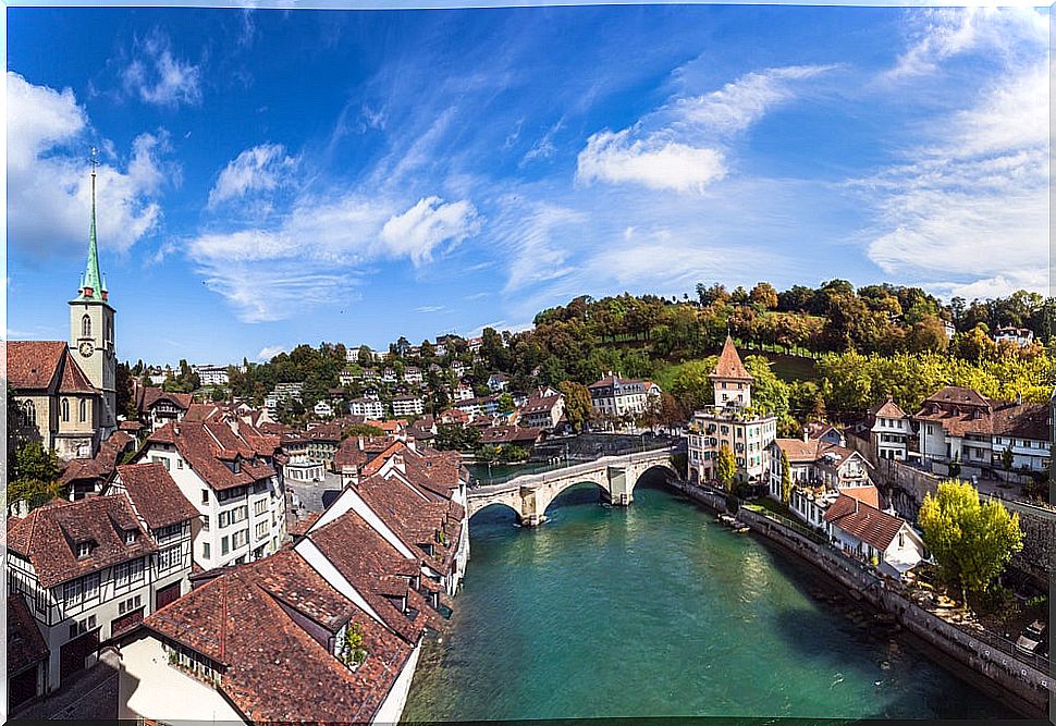 Bern, one of the medieval cities of Europe