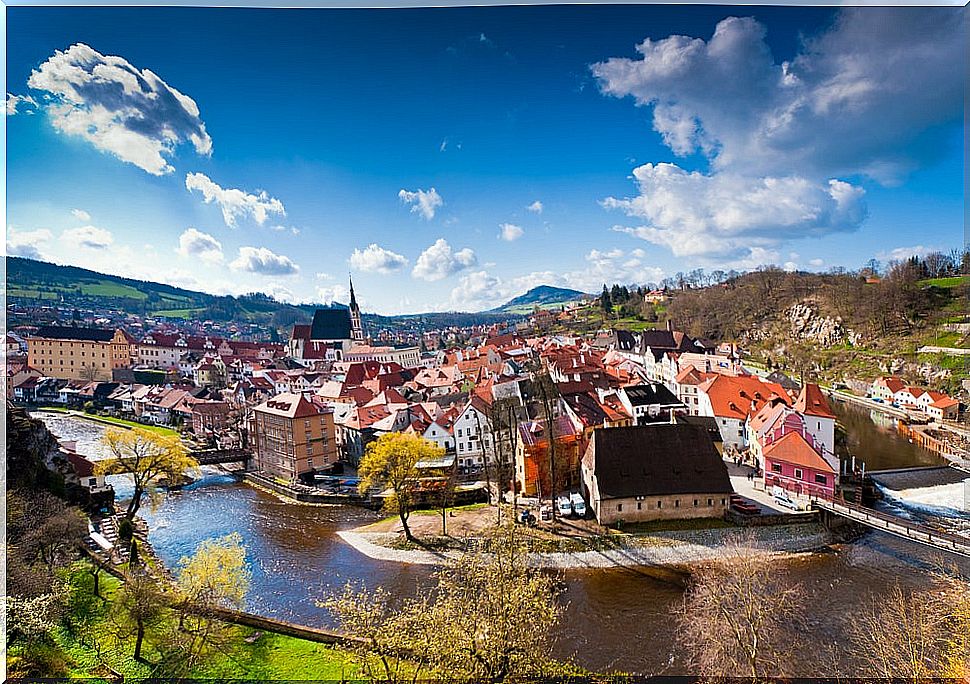 Cesky Krumlov in the Czech Republic 