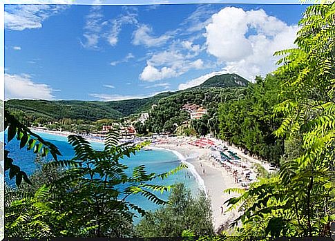 Valtos beach in Parga