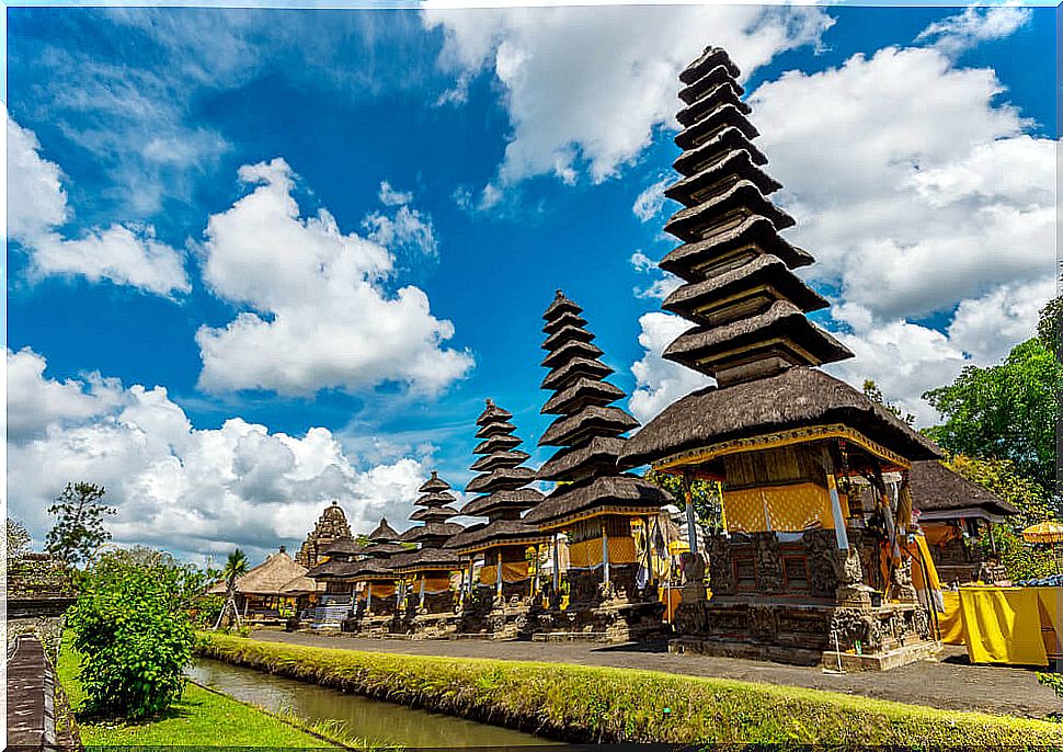 Pagodas in Pura Taman Ayun