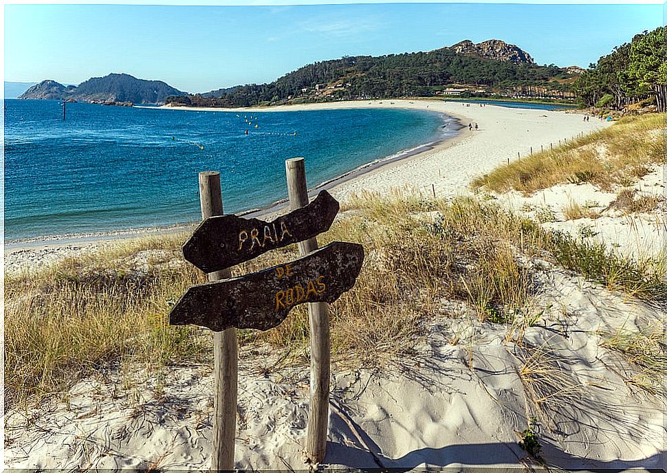 Rodas beach in the Cies islands of Galicia