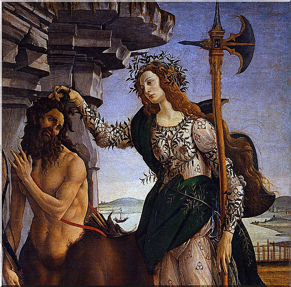 Palas and the Centaur by Botticelli