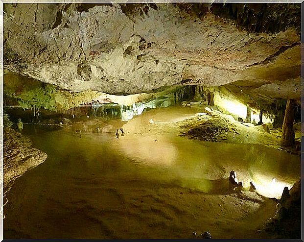 Inside the Can Marça cave