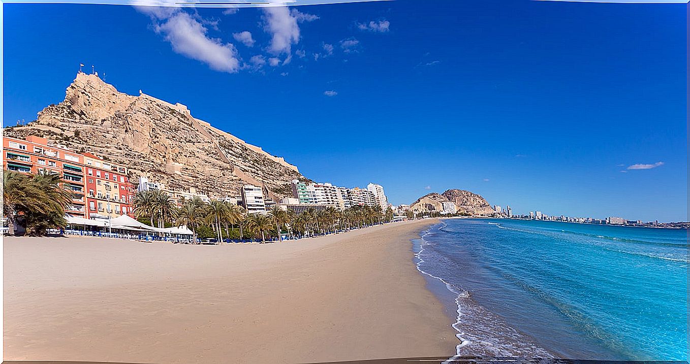 Postiguet beach in Alicante