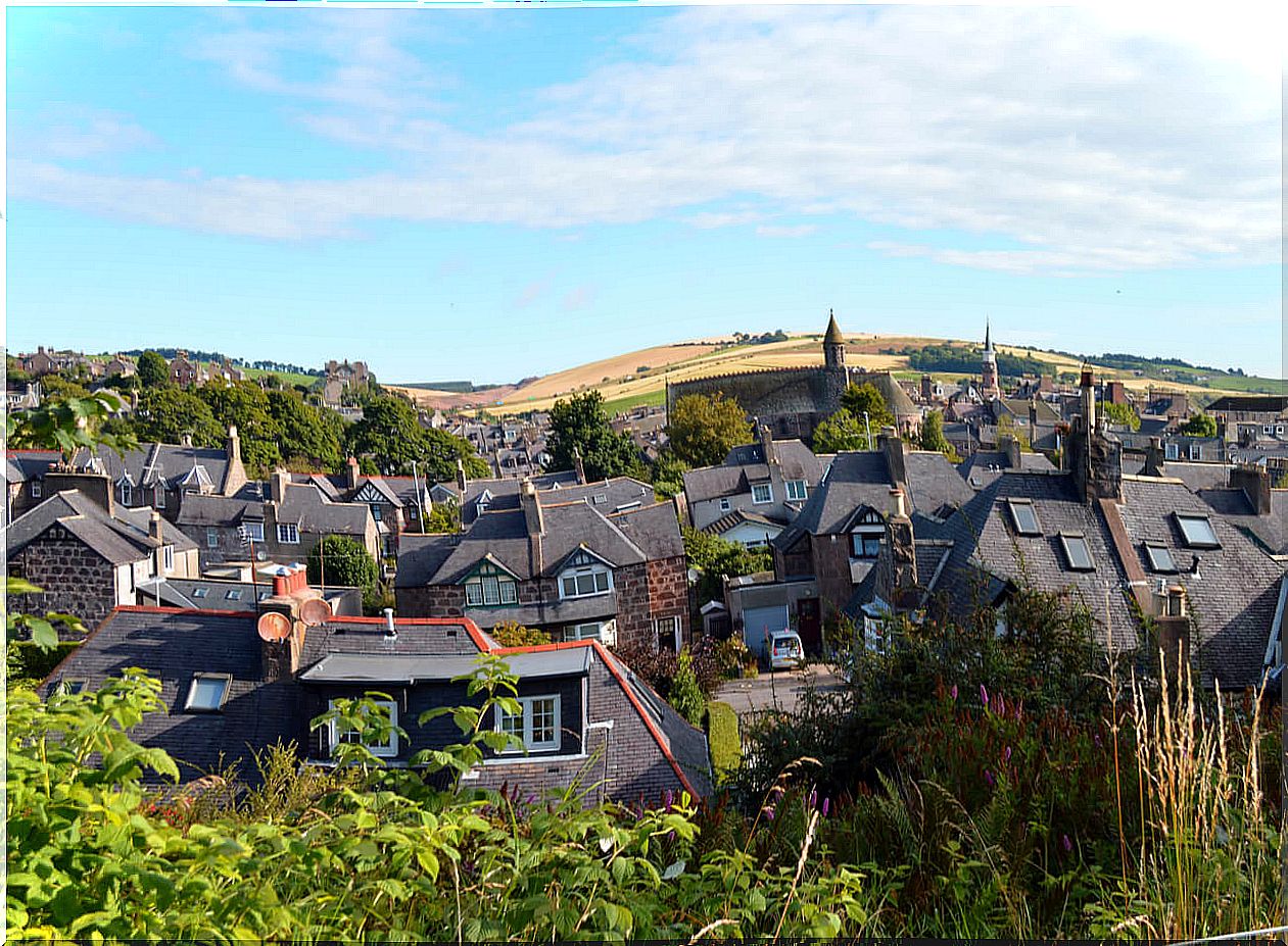 The town of Stonehaven, another attraction in Scotland.