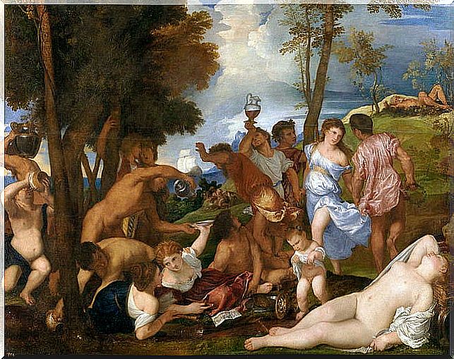 The Bacchanal, one of Titian's works