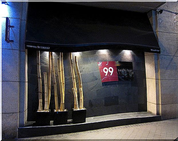 99 sushi bar in Madrid