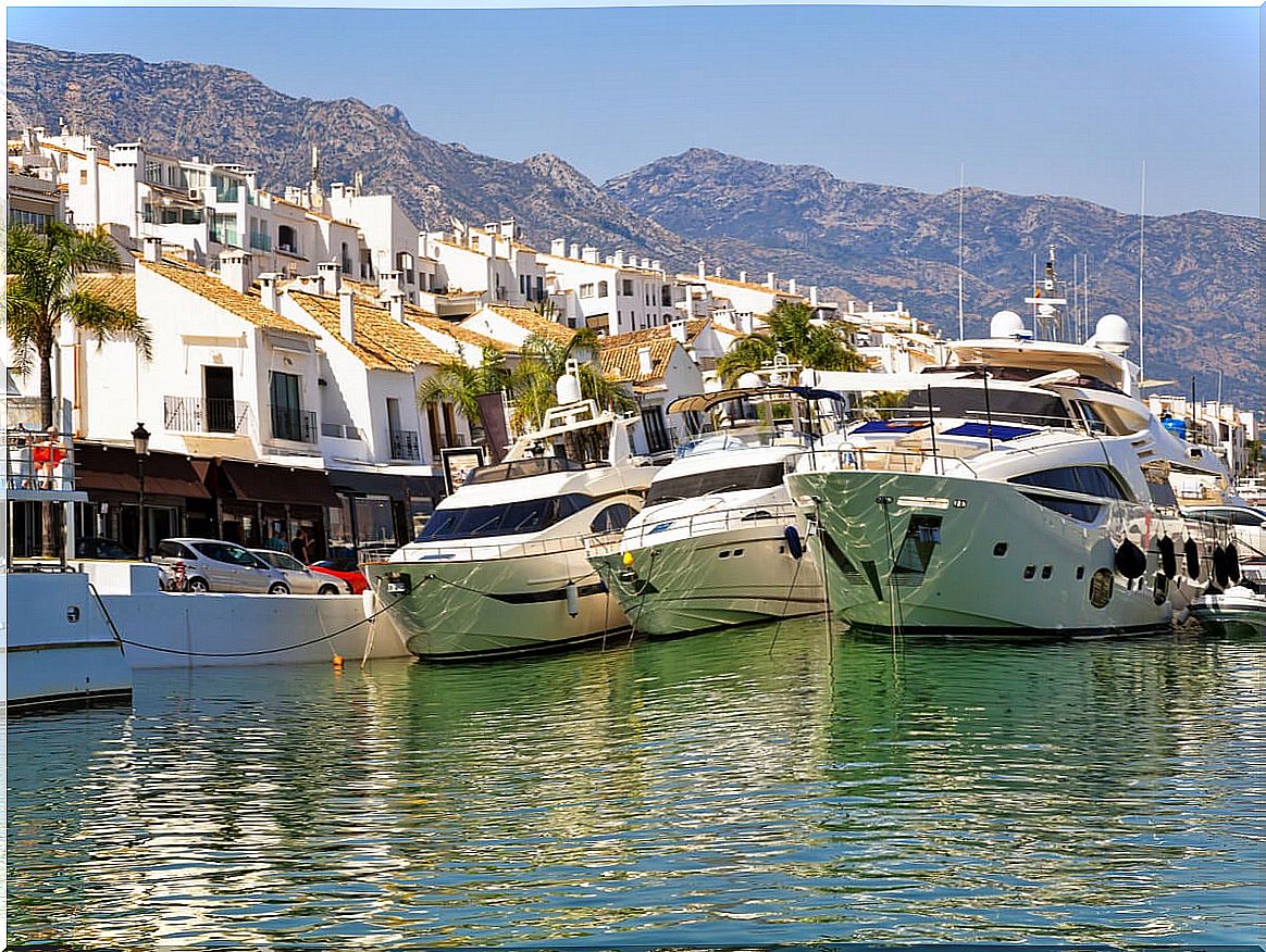 Puerto Banús, one of the best beaches in Marbella.