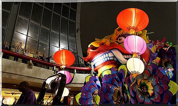 Mardi Gras float in New Orleans