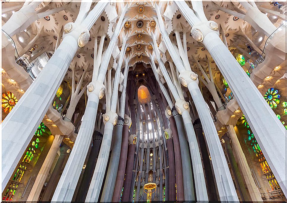 Interior of the Sagrada Familia