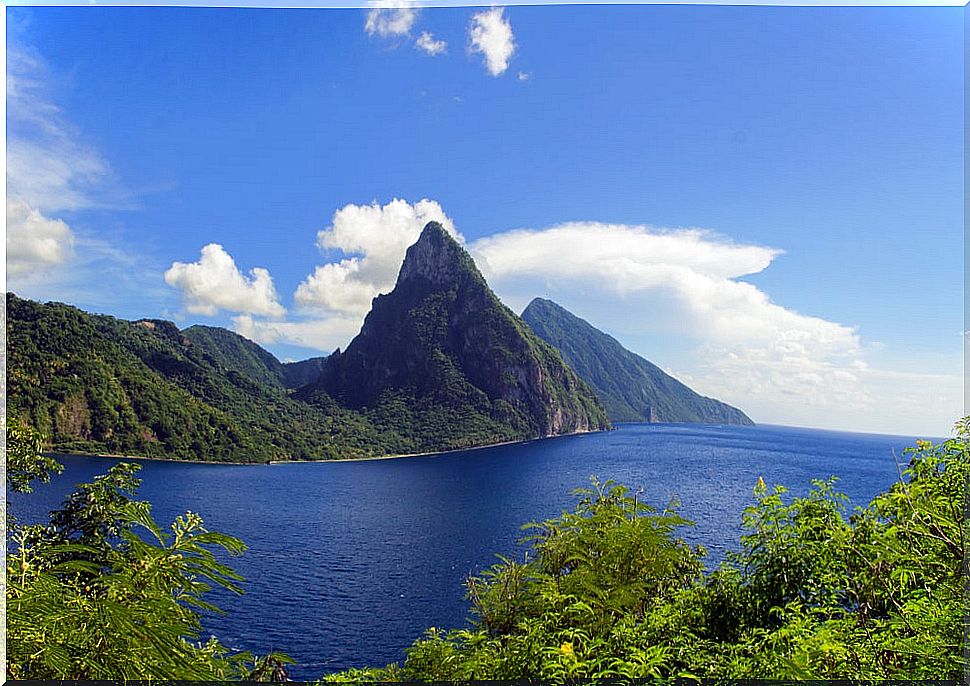 Saint Lucia in the Caribbean