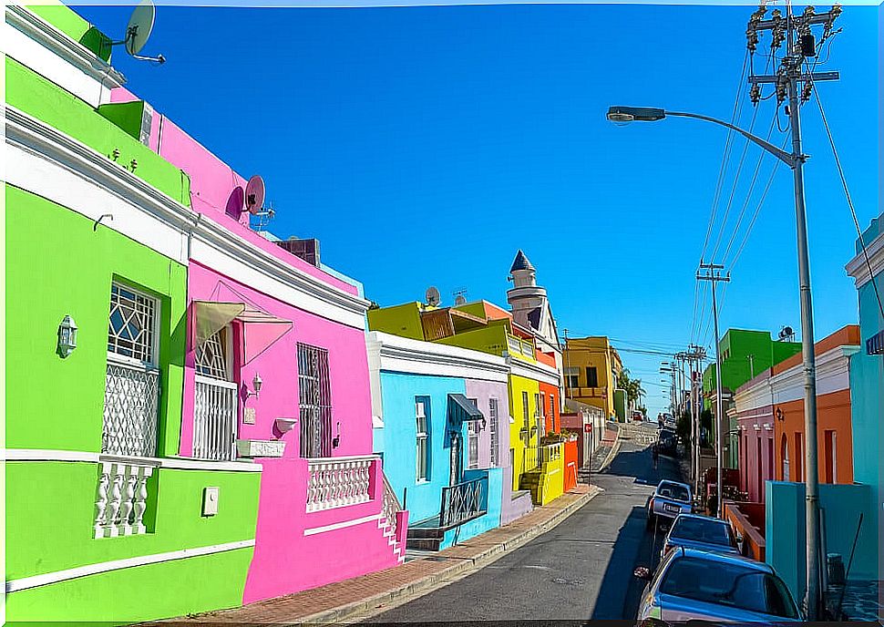 Bo-Kaap Street in Cape Town