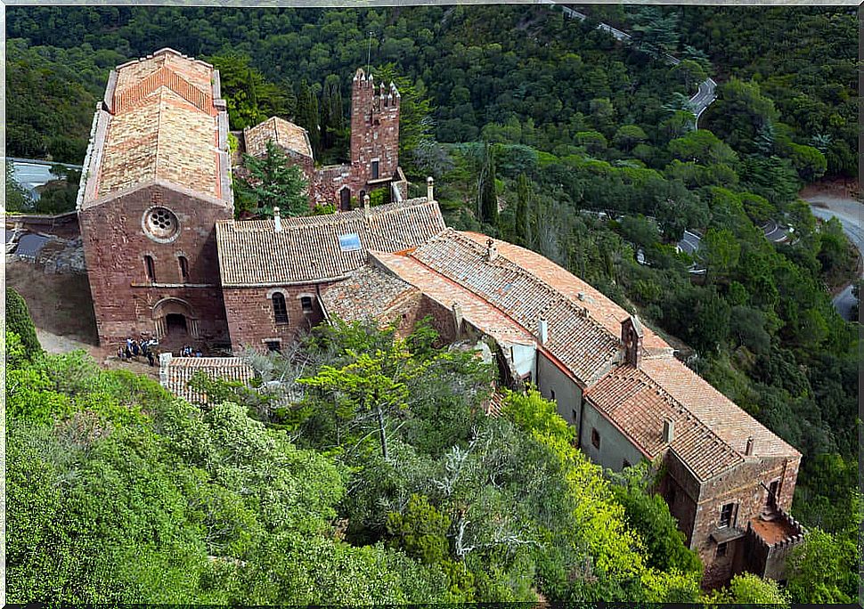 The castle d'Escornalbou on the Costa Dorada