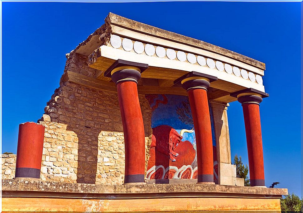 Knossos Palace on the island of Crete