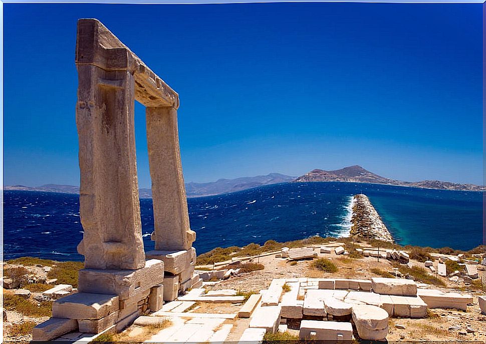 The Apollo Temple, on the island of Naxos.