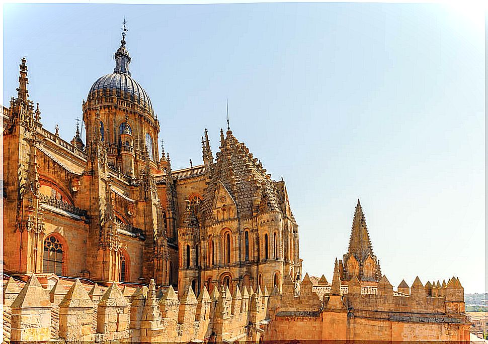 Roofs of the Salamanca cathedral