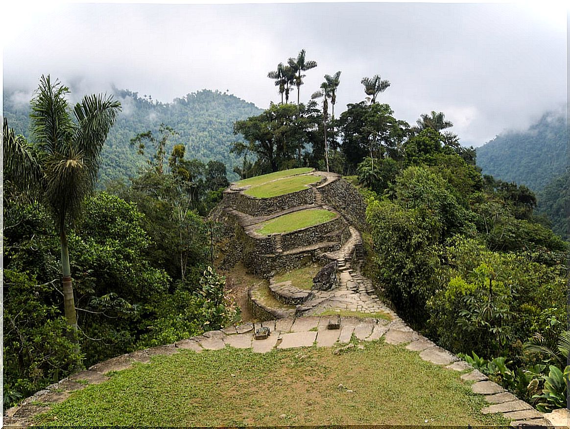 The green terraces are a characteristic of Teyuna.