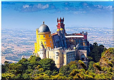 The romantic Pena Palace in Portugal