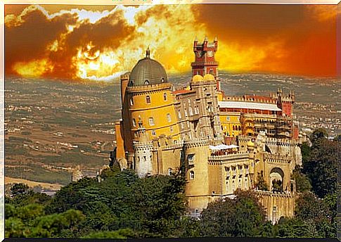 Sunset at the Pena Palace